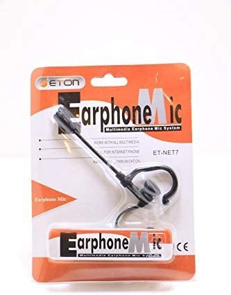 Over-Ear Wired Earphone With Mic أسود