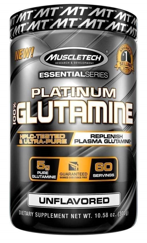 Muscletech Essential Series 100 Percent Glutamine - 300g بدون نكهة