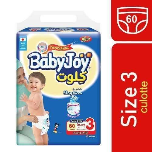 حفاضات بيبي جوي كلوت مضغوطة رقم 3 / 60 حفاض - 5321
