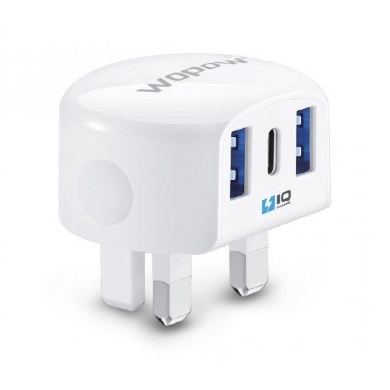 WOPOW A15 (2 USB IQ+ 1 Type-C ) PowerBoost شاحن جداري ووبو