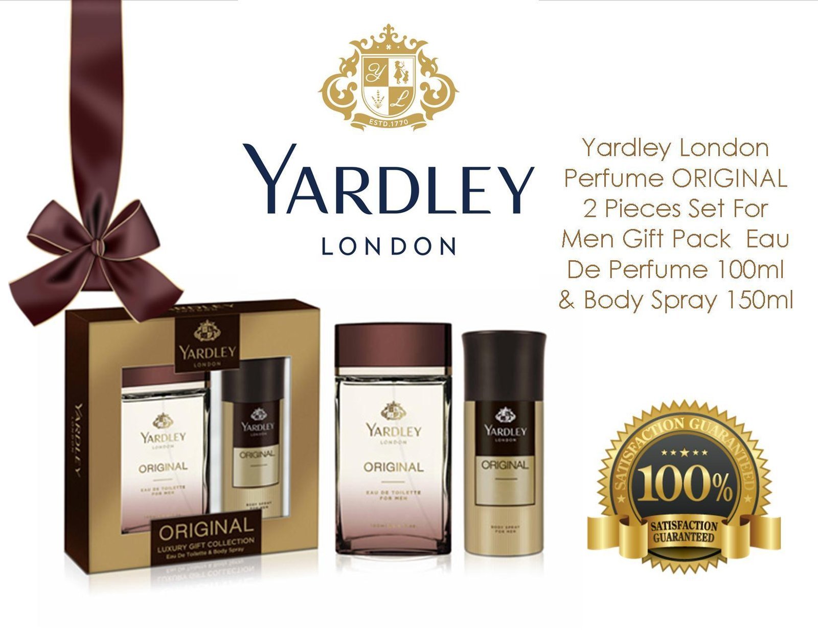طقم عطر ياردلي اورجينال الرجالي
