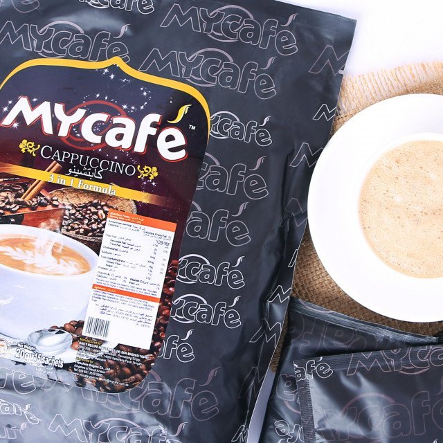 القهوة الماليزية mycafe بنكهة الكابتشينو