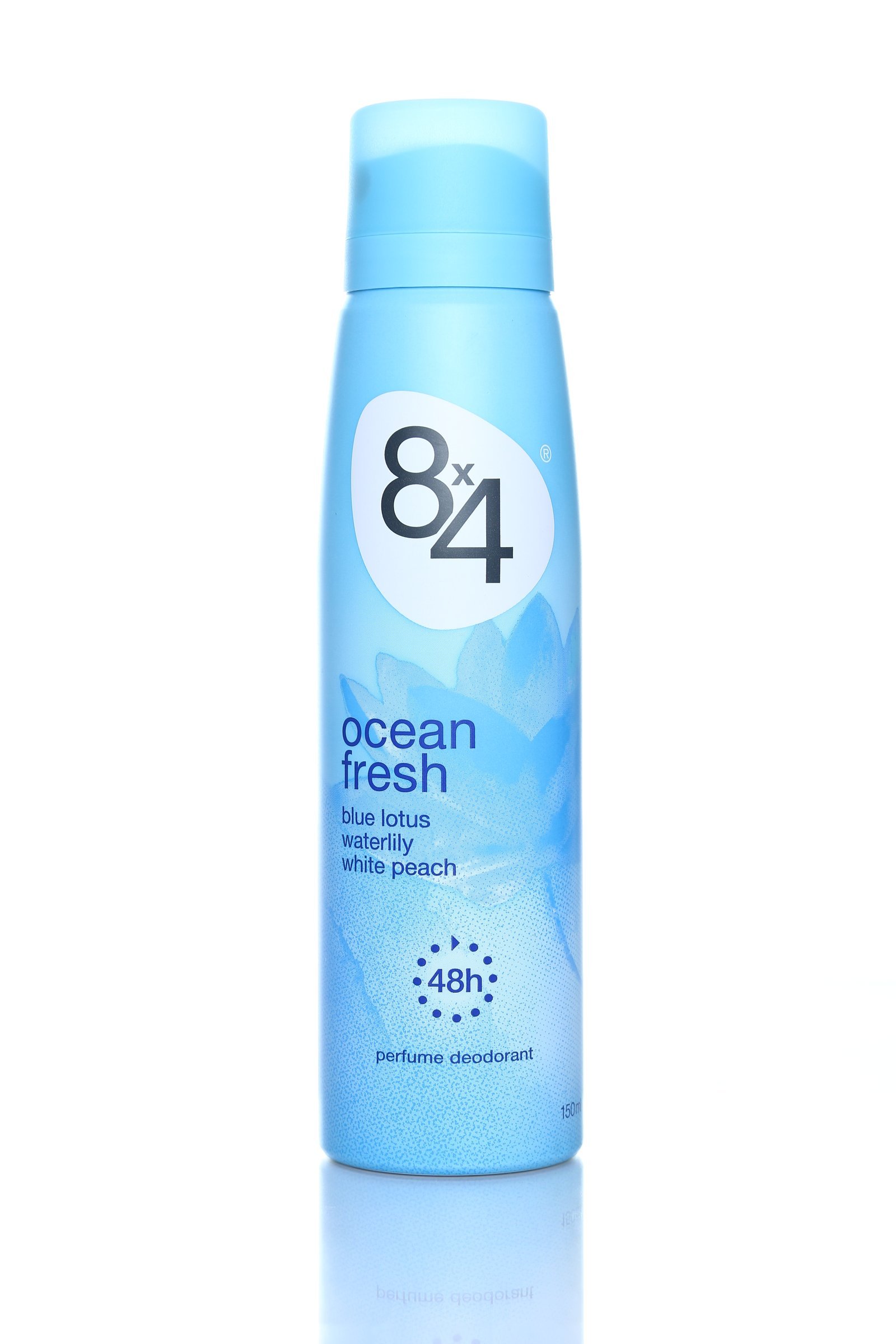 مزيل عرق اوشن فريش حماية 48س blue lotus waterlily white peach  من 8x4 حجم 150مل - 5878