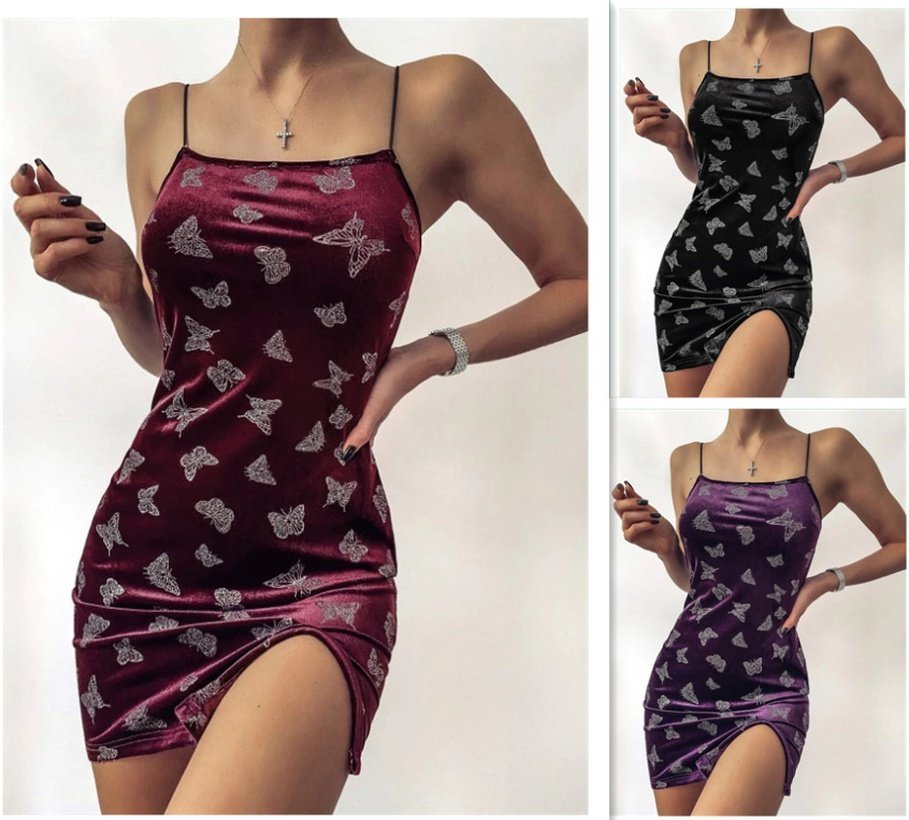 فستان vneck بولستر