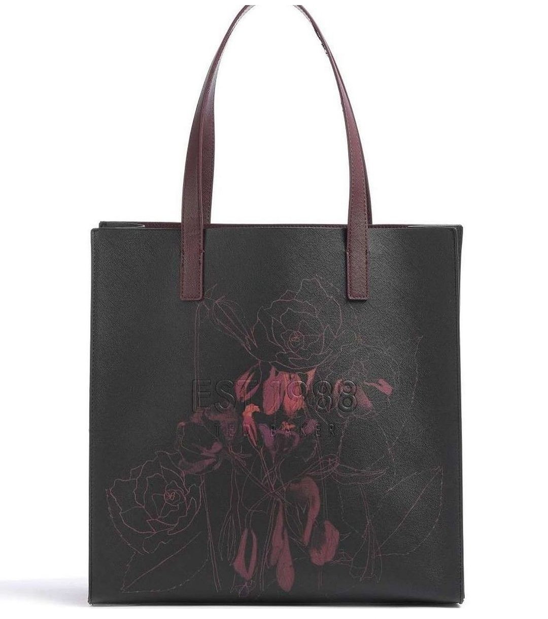 Rozeyy Linear Floral Large Shopper