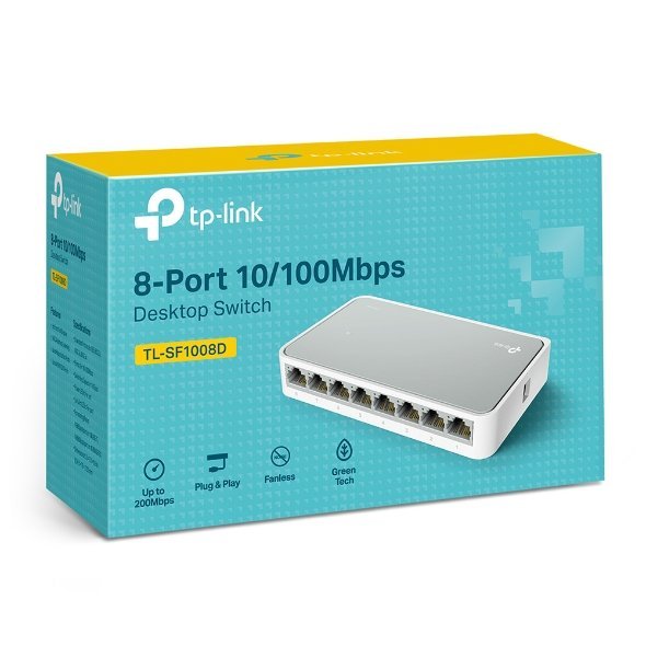 تي بي لينك سويتش 8 منافذ - 10/100Mbps موديل TL-SF1008D