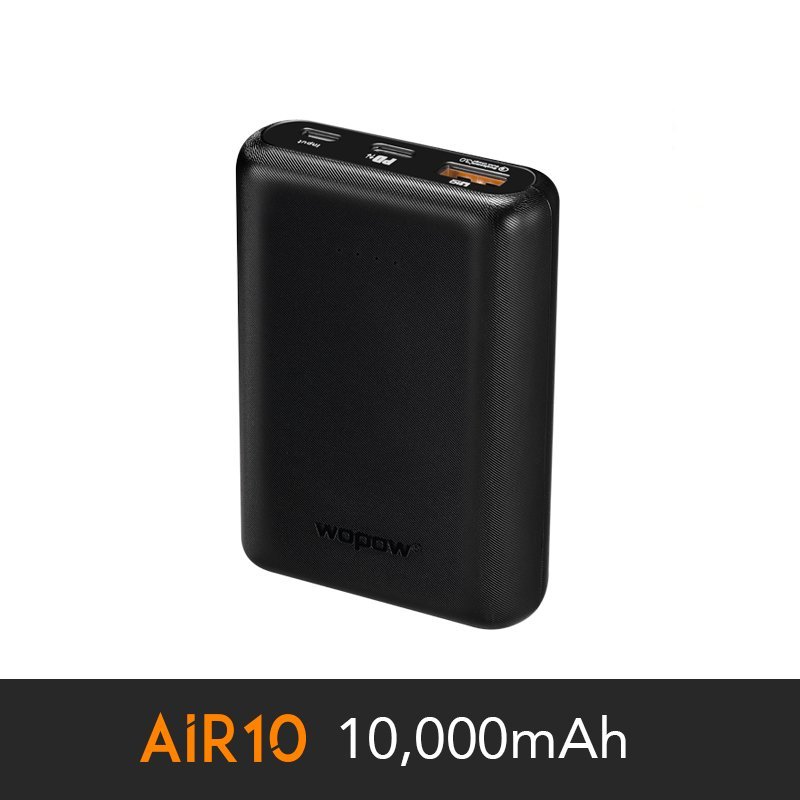 بنك طاقة (AIR 10 (10,000 mAh بتقنية الكوالكم QC3.0 وتقنية الأي كيو 2 IQ2 وتقنية البي دي PD