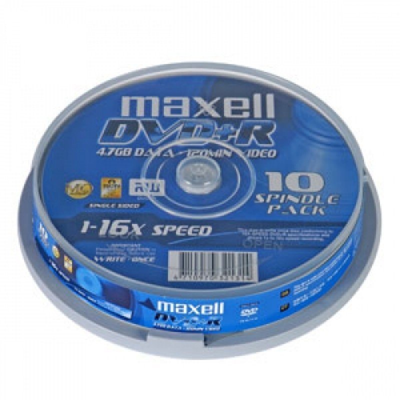 10 أقراص DVD+R Maxell
