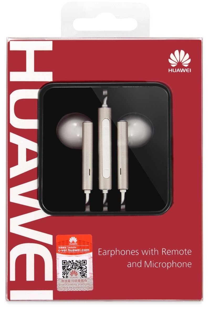 هاواوي سماعات ستيريو لون اسود - Huawei AM116 Stereo Earphone Handsfree with Remote and