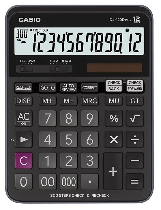 كاسيو الة حاسبة للمكتب -  DJ-120D Plus
