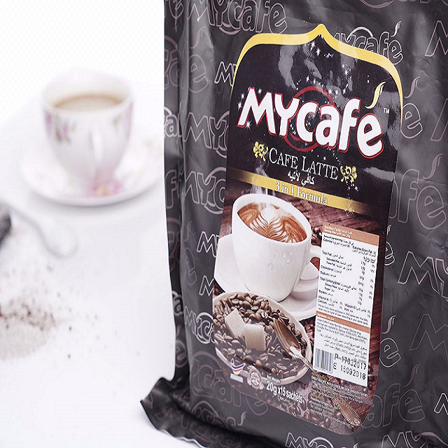 القهوة الماليزية mycafe بنكهة اللاتيه