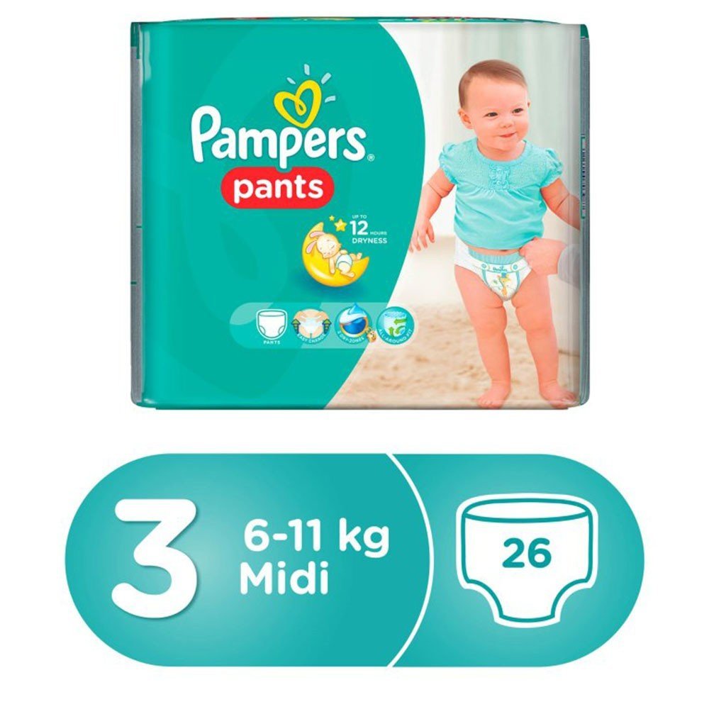 حفاضات بامبرز كلوت 26 حفاضة من وزن 6-11 كيلو وسط - 3983
