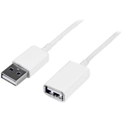 توصيلة USB 2.0 من يونيتيك ميل وفيميل بطول 3 متر, لون أبيض