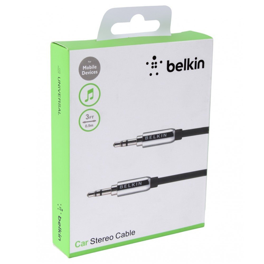 Belkin MIXIT Aux Cable - audio cable - 3 ft كيبل اوكس متوافق مع الاجهزة الذكية