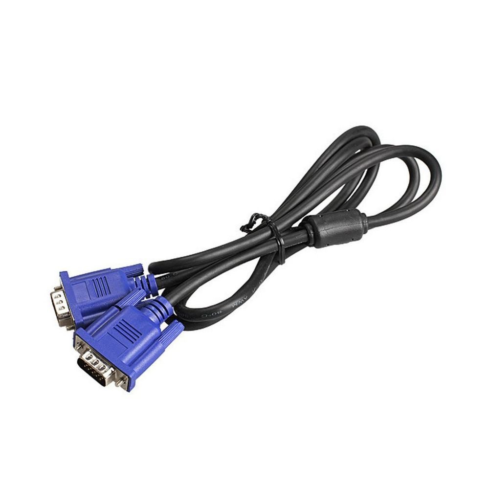 كيبل شاشة في جي اي بطول 1.5 متر ‫(ذكر/ذكر) - VGA to VGA PC Computer Monitor Cable (1.8 Meters)